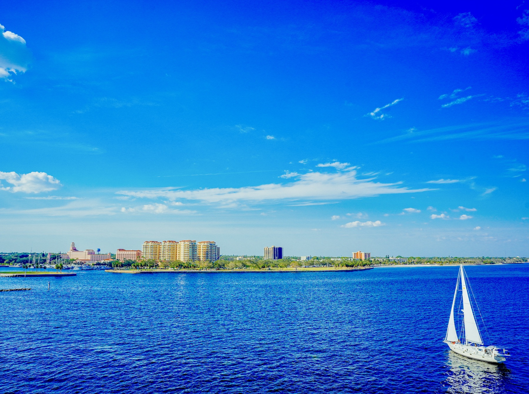 St Petersburg downtown harbor pier